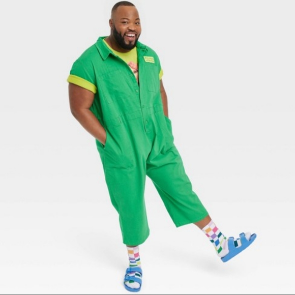 Pride Green Short Sleeve Boilersuit/Jumpsuit UNISEX Size XXL - Picture 3 of 16